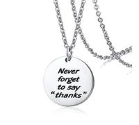 JZWCHQ Collar de mamá, Collar de Collar de Acero Inoxidable Colgante de Etiqueta con oraciones inglesas Collares de Colgantes Regalo de joyería para mamá niñas