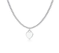 JZWCHQ Collar de plata de ley 925 con incrustaciones de lágrimas y circonitas, A, A