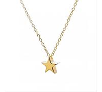 JZWCHQ Collar de Plata Mini Estrella 925 Collar de Plata esterlina para Cuello de Gargantilla