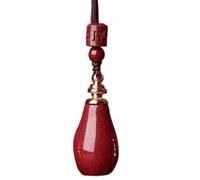 JZWCHQ Collar Feng Shui Cinnabar Collar de Cristal Wu Lou Collar de Cuerda roja Amuleta Amuleta Buena Suerte Collar Chakra Stones Collar de Cuarzo de Cristal para Mujeres Hombres, Rojo Wu Lou (Color: