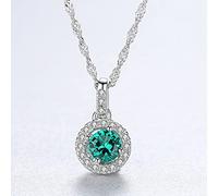 JZWCHQ Collar para Mujer, Collares con Colgante de Piedras Preciosas Coloridas, joyería de Navidad