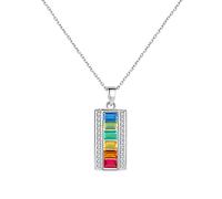 JZWCHQ Collares Colgantes de topacio Coloridos para Mujeres Joyas Finas columnas Hechas en China