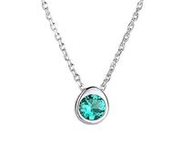 JZWCHQ Collares colgantes redondos para las mujeres joyería de la boda topacios colonos joyas de piedras preciosas regalos en China, A