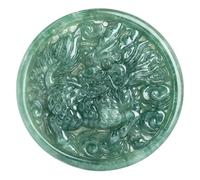 JZWCHQ Collares Feng Shui Riqueza Jadeite Kirin Colgante Collar auténtico curación Cristal Reiki Amuleto Riqueza Afortunado de la Riqueza del Maldito Collar de espíritus malvados Regalo Inspirador