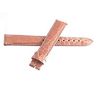 JZWCHQ Correa de banda de cuero de cocodrilo de color rosa de 16 mm de Locman Women