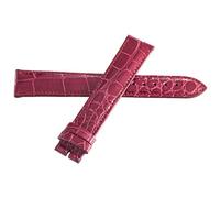 JZWCHQ Correa de banda de cuero Red Alligator Red Alligator de 18 mm de Locman