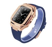 JZWCHQ Correa de reloj de acero inoxidable y estuche, para banda de 44 mm de banda de metal, para la serie iwatch 9 8 7 6 SE 5 4 3 2 1 Correa 38 mm de 40 mm ReplacEmenat