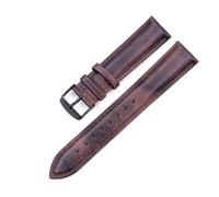 JZWCHQ Correa de reloj de cuero bronceado vegetal 16 18 19 20 21 22 Band de 24 mm compatible con compatibles con bandas de cuero de vaca DW para hombres mujeres (oscuro verde-silver, 24 mm)