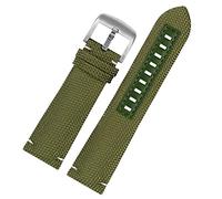 JZWCHQ Correa de reloj de cuero de lienzo para mido m026.629/430 ocean star m042.430 navegador timina transpirable banda de reloj de nylon 22m cinturón