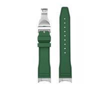 JZWCHQ Correa de reloj de fluoruber de arco compatible con Tudor Black Bay M79230R M79363N Banda de reloj 20 21 mm de 22 mm Pulsera FKM para hombres (Endinglink-Gold, 22 mm)