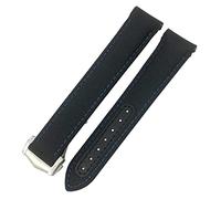 JZWCHQ Correa de reloj de lienzo de nylon de 19 mm de 19 mm para Omega 300 AT150 Fabric Aqua Terra 150 Azul 21 mm 22 mm Banda de vigilancia