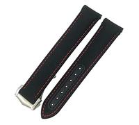 JZWCHQ Correa de reloj de lienzo de nylon de 19 mm de 19 mm para Omega 300 AT150 Fabric Aqua Terra 150 Azul 21 mm 22 mm Banda de vigilancia