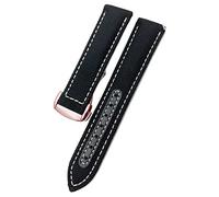 JZWCHQ Correa de reloj de lienzo de nylon de 19 mm de 19 mm para Omega 300 AT150 Fabric Aqua Terra 150 Azul 21 mm 22 mm Banda de vigilancia