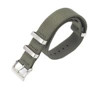 JZWCHQ Correa de reloj de nylon 20 mm de tela de 22 mm Sport Band Band Band Band Band de nylon Bod de la pulsera (negro, 22 mm)