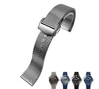 JZWCHQ Correa de vigilancia de hebilla plegable de la titanio de 20 mm Titanium Watch para 007 For Men Watch Strap