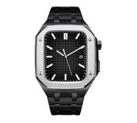 JZWCHQ Correa del kit de modificación+Caso para banda de 44 mm de 45 mm de pulsera de retrofit de metal de 45 mm de pulsera de modernización para iWatch 8 7 5 4 SE Band