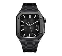 JZWCHQ Correa del kit de modificación+Caso para banda de 44 mm de 45 mm de pulsera de retrofit de metal de 45 mm de pulsera de modernización para iWatch 8 7 5 4 SE Band