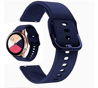 JZWCHQ Correas de vigilancia de correa de reemplazo de silicona Reloj Strap Soft Classic Wating Wating Wating Ratch Smart Reemplazo Strap for Men Women 20 mm 22 mm (azul de medianoche 22 mm)
