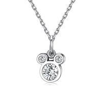 JZWCHQ Cortina de Ducha, Bonitos y deslumbrantes Collares con Colgante de ratón para Mujer y niña, joyería Fina auténtica, Regalo Cortina de Ducha