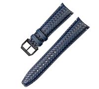 JZWCHQ Cow Woven Watch Band para IWC IW344205 Portugieser Pilot Watches Portofino Blue Soft Leather Store
