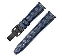 JZWCHQ Cow Woven Watch Band para IWC IW344205 Portugieser Pilot Watches Portofino Blue Soft Leather Store