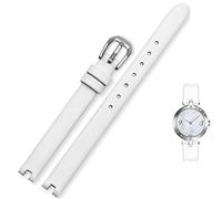 JZWCHQ Cowhide Watch Strap es adecuada para la correa de muesca de Tissot 1853 Flamenco Series T003/209 Women Watch Chain 8 10 12 mm Negro