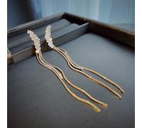 JZWCHQ Estilo con incrustaciones de diamantes de imbéciles arendillas largas para mujeres Joyas de boda Regalo de cumpleaños