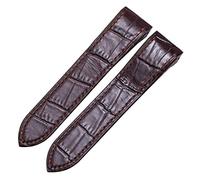 JZWCHQ Exquisita correa de reloj de cuero genuina para un diseño elegante de 23 mm de diseño de 23 mm