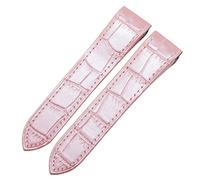 JZWCHQ Exquisita correa de reloj de cuero genuina para un diseño elegante de 23 mm de diseño de 23 mm