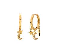 JZWCHQ Exquisito Pendientes de caída de Colgante de Luna Estrella para Mujeres perforando Pendientes Joyas Pendientes