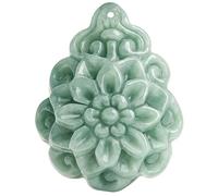 JZWCHQ Feng Shui Riqueza Jadeite Colgante Colgante de Rosa