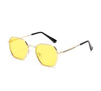 JZWCHQ Gafas de Sol de Hombres y Mujeres de Marco pequeño Tendencia de Conducir al Aire Libre Gafas de Sol UV400 (Color: E, tamaño: 1)