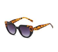 JZWCHQ Gafas de sol de ojo de gato para mujeres y hombres, gafas de sol vintage de tendencia para mujeres, UV400, leopardo, Talla única