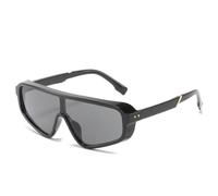 JZWCHQ Gafas de sol de una pieza para mujer, estilo retro, color negro, UV400, 1, Talla única