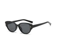 JZWCHQ Gafas de sol redondas para mujer y hombre, diseño de ojo de gato, vintage, elipse, para hombre, gafas femeninas, 1, Talla única