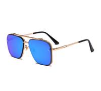 JZWCHQ Gafas de sol vintage para conducir, color marrón degradado, para hombre, 2025 y 2024, Blue, Talla única