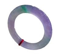 JZWCHQ Hielo Violeta Natural Jade Bangle Birmés Jade Redonda Pulsera Fengshui Pulsera Jade Jade con certificados Regalos de joyería de San Valentín a Hijas, Esposa, Madre