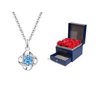 JZWCHQ Joyas/Collares Colgantes Colgantes de clavícula, Collares para Mujeres, Collares exquisitos y Elegantes esterlinas Longitud Total 15.75 en Colgantes para Mujeres
