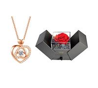 JZWCHQ Joyas/Collares exquisitos Collares de Claves de clavícula, la Gema Central adopta la tecnología, se girará 180 Grados, Collares para Mujeres Colgantes para Mujeres
