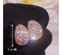 JZWCHQ Joyas de Boda, aretes geométricos para Mujeres y Diamantes espumosos para Mujeres
