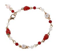 JZWCHQ Joyas de chicas Cosabarro de fresa Fresa de cereza Charmas Beads Ajustable Pulsera para mujeres Accesorios
