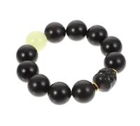 JZWCHQ Joyas de niñas 1 PC Ebony Budist Jewelry Bracelet con cuentas luminosas Diseño unisex Ligero y duradero ENTRADA DE BUDISMO PRESENTES PARA LOS ACCESORIOS DE USA DEL ARRIBA EN