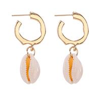 JZWCHQ Joyas Mujeres Pendientes de Plata, Pendientes de caída Redonda Negras para Mujeres Huecar Bohemia Corea Pendientes de Gran declaración Simples Fashion Jewerly Brincos Regalos para