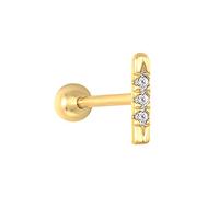 JZWCHQ Joyas para Mujeres Pendientes de Plata, 925 Piercing Piercing Piercing Bling Bling Negro Penjucto Pendientes Cartílago Ear Hueso de la Oreja
