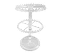 JZWCHQ Joyas para Mujeres Solución Elegante de Almacenamiento de aretes y Collar, 3 Niveles en Joyas de Mujeres Blancas