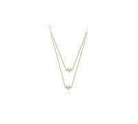 JZWCHQ Joyería/Collar Collar S925 Regalo de la Cadena de Perlas de Agua Dulce 7-8 mm White Round Fashion Jewelry Pendants para Mujeres