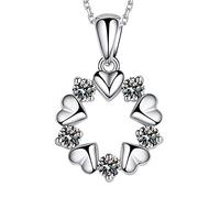 JZWCHQ joyería de circón Flower Colgante Neckace para Mujeres Collares de gargantillas