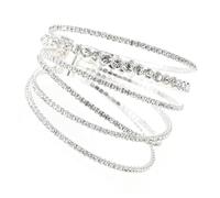 JZWCHQ Joyería de niñas joyas de diez rianas para mujeres brazalete de cobertura completa brazalete elegantes accesorios de cadena de muñeca de cristal