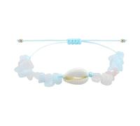JZWCHQ Joyería Pulsera de conchas marinas - Peeds de concha de piedra Pulseras para mujeres Hombres tejidos a mano Amistad de amistad Joyería