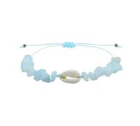 JZWCHQ Joyería Pulsera de conchas marinas - Peeds de concha de piedra Pulseras para mujeres Hombres tejidos a mano Amistad de amistad Joyería